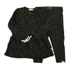 Miles Girls Black | White Apparel Sets size: 24 Months